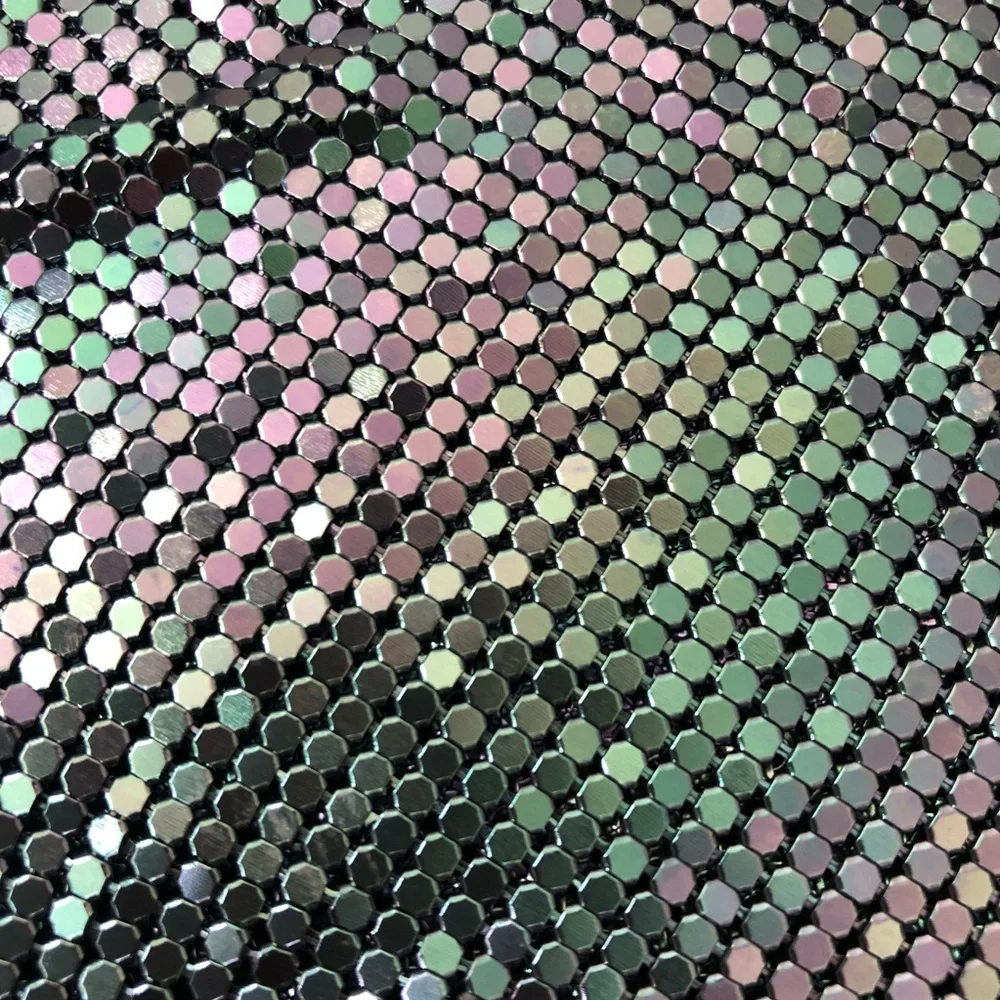 Savage X Fenty by Rihanna Blue Shiny Metallic Mesh Beaded Top - Picture 12 of 17